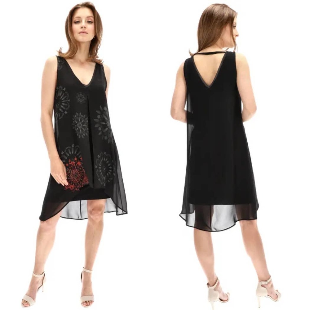 Elegant Black Sleeveless Dress